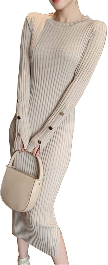 鹿の鼎 ニット 人気海外一番 ワンピース レディース リブ 丸首 ロング 長袖 セーター 膝丈 着痩せ セクシー ドレス 秋冬 フォーマル 可愛い 大きいサイズ エレガント 体型カバー おしゃれ スリムワンピ 鹿の鼎 ニット 人気海外一番 ワンピース レディース リブ 丸首 ロング 長袖 セーター 膝丈 着痩せ セクシー ドレス 秋冬 フォーマル 可愛い 大きいサイズ エレガント 体型カバー おしゃれ スリムワンピ