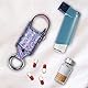 MEDMAX Halter für Asthma-Inhalator, Kunstleder Hülle Holster, leichte Tragetasche mit Karabinerhaken, Halter kompatibel mit Ventolin Inhalator, (Inhalator Nicht inbegriffen, NUR Hülle) (Paisley Lila)