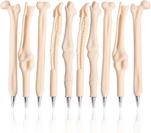 Miniatura 6 de 4 bolígrafos de jeringa+6 bolígrafos de píldoras y bolígrafos de cápsulas+10 bolígrafos con diseño de hueso para Halloween, Acción de Gracias,
