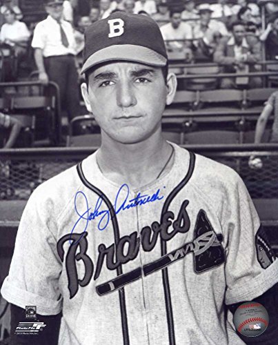 Johnny Antonelli Autographed/ Original Signed 8x10 B&W Glossy Photo Showing Him w/ the Boston Braves of the Late 1940s