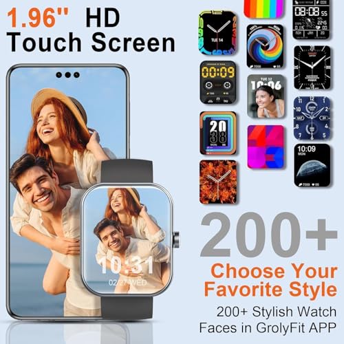 Smart Watch for Men Women, 2026 New 1.96