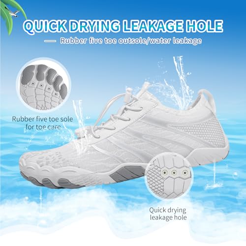 Image of SIOSNETA Hike Barefoot Shoes for Women Men, Breathable Non-Slip Athletic Footwear, Wide Toe Water Shoes for Hiking, Non-Slip Neuropathy Shoes for Women Men, Grounded Comfort wear