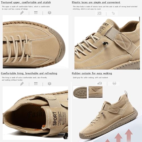 Beelovy Men's EaseStep Slip On Walking Loafers Breathable and Wear-Outdoor Activities in Spring and Autumn3