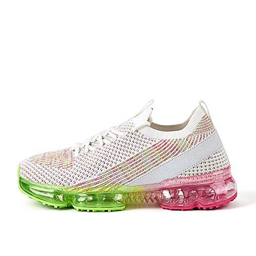 Image of LUCKY STEP Women Air Cushion Fashion Sneakers Breathable Casual Comfortable Lightweight Walking Shoes