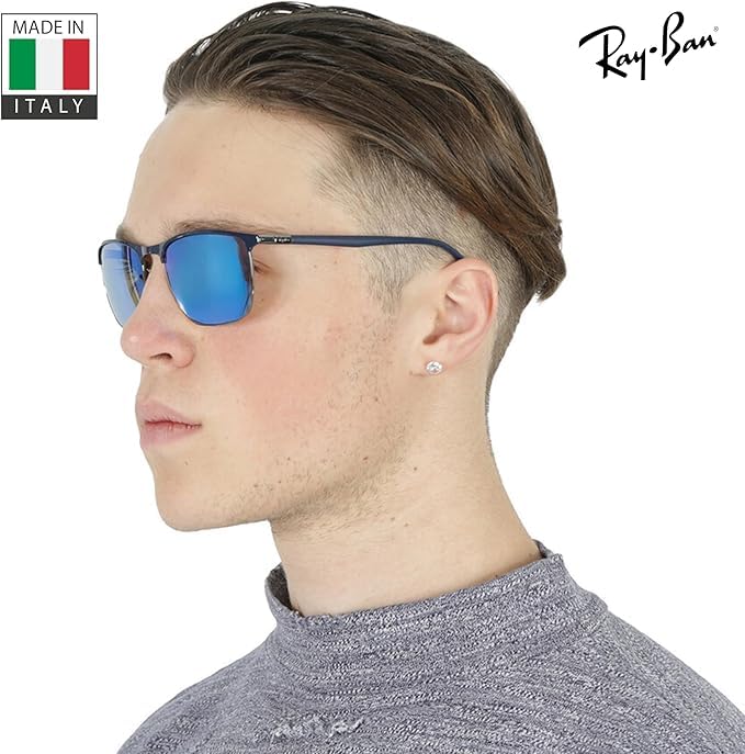 Image of Ray-Ban RB3686 CHROMANCE POLARIZED Square Shape Sunglasses for Men & Women with Official Eyewear Kit