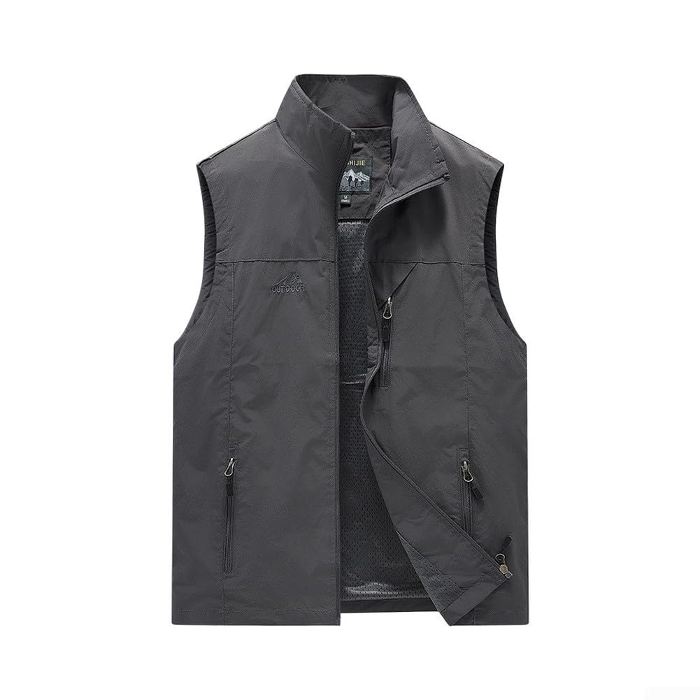 Chaleco para Hombre Sin Mangas Cuello Alto Outdoor