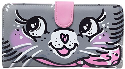 Iron Fist - Womens Very Pussy Cat Wallet Bag, Size: O/S, Color: Grey