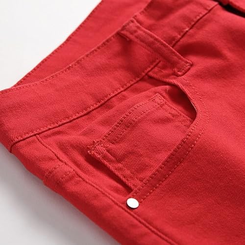 Men's Skinny Stretch Pants Summer Going Out Trendy Jeans Straight Leg Slim Fit Work Jeans for Men4