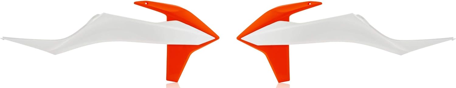 Acerbis 27265-15412 Radiator Shroud White/Orange