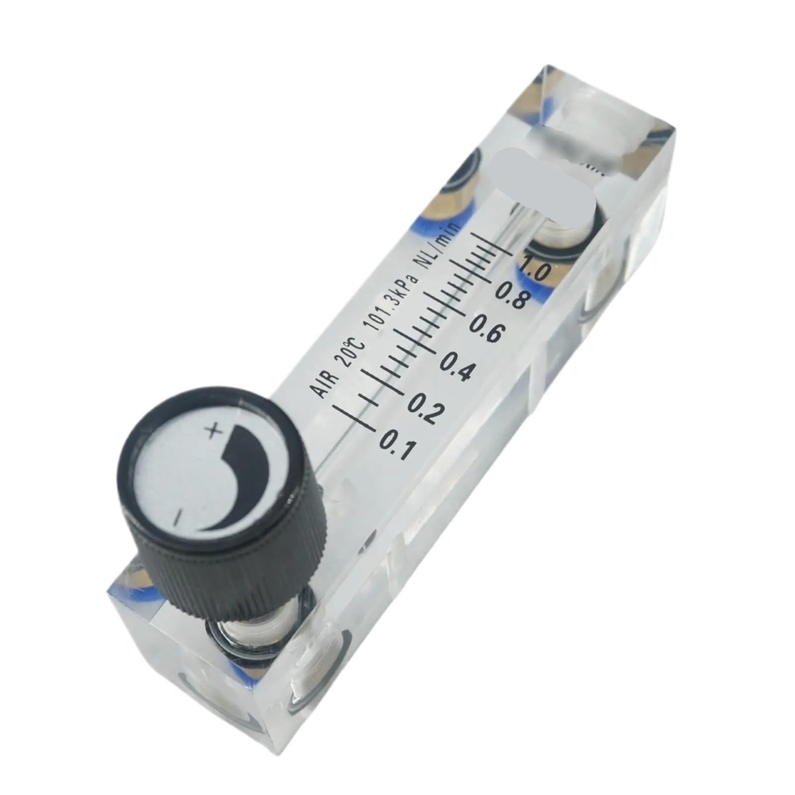 Panel acrílico de LZM-4T, medidor de flujo de aire rotámetro con válvula de Control, tubo OD de 6mm, 0,1-1LPM, LZM-4T