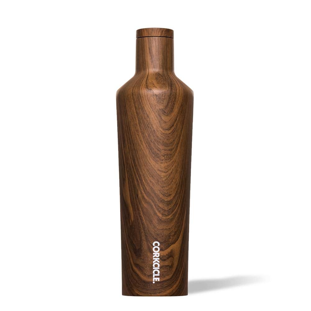 Corkcicle Canteen - Triple Insulated Stainless Steel Water Bottle with Straw - Keeps Cold for 25+ Hours and Hot for 12 Hours - Leakproof, Reusable, BPA-Free, Dishwasher Safe - Gunmetal, 750ml/25oz