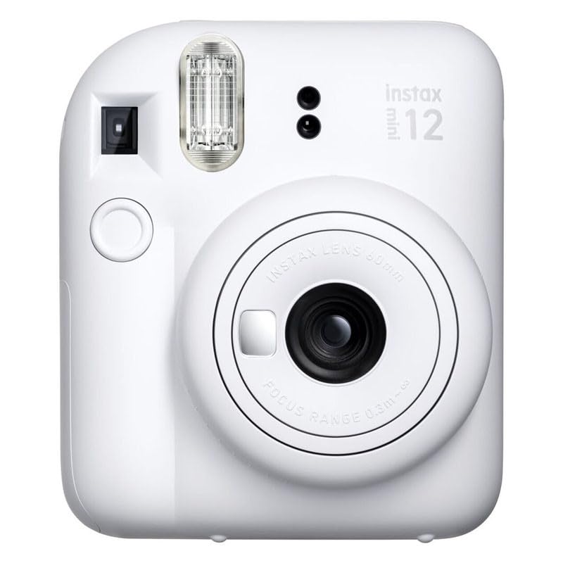 FUJIFILM Appareil Photo Instantané Instax Mini 12 Blanc Pack Iconique