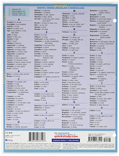 French Verbs QuickStudy Laminated Reference Guide (Quick Study Academic) - Image 2