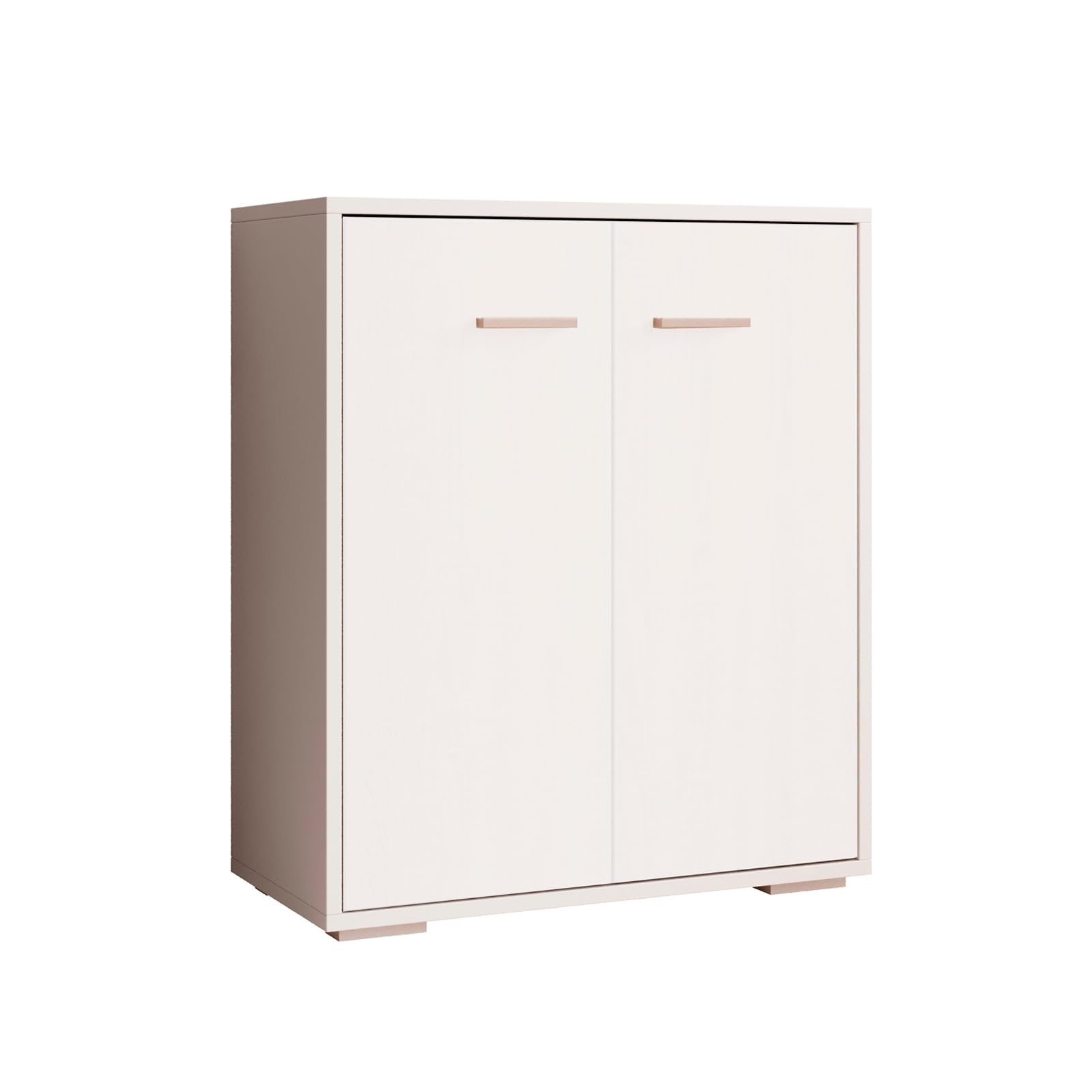 MB Muebles Bonitos | Buffet Bas Lander L2 pour Salon Moderne | Meuble de Rangement avec 2 Portes | Couleur Blanc | 60x71x30 cm