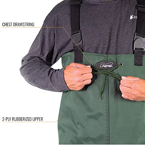 FROGG TOGGS Cascades 2-ply Poly/Rubber Waterproof Fishing Bootfoot Chest Wader for Fishing2