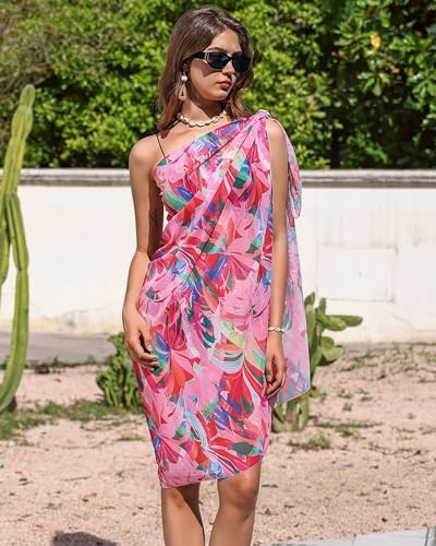 Image of Eicolorte Womens Beach Cover Up Chiffon Sheer Bikini Beach Swimsuit Coverup Sarong Pareo Wraps for Women