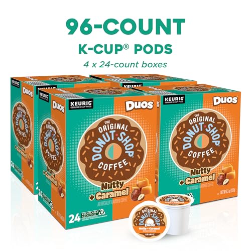 The Original Donut Shop Duos Nutty + Caramel Keurig Single-Serve K-Cup Pods, Medium Roast Coffee, 96 Count - image 2