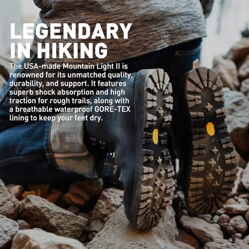 Danner Mountain Light II 5” Gore-Tex Waterproof Hiking Boots for Men with Durable Full-Grain Leather, Breathable Gore-Tex Barrier & Traction Outsole3