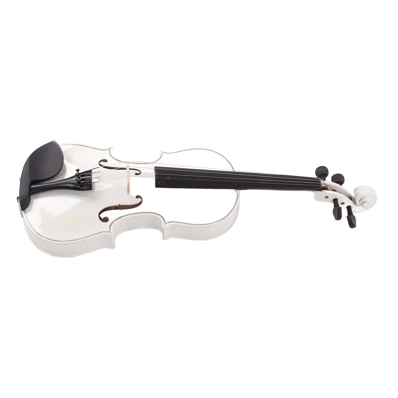 Generic Kit per Violino in Legno per Principianti con Colofonia per per Studenti Adulti in Misura 4/4 Bianca