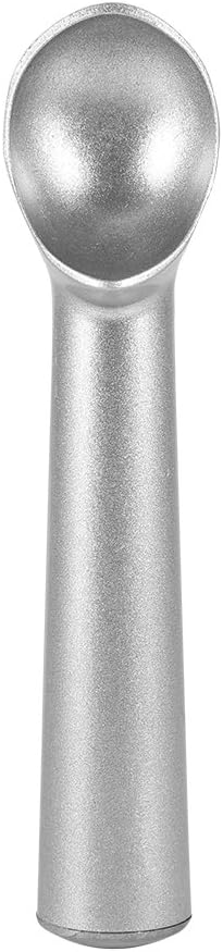 Horoper Ice Cream Scoop - Non-Stick Frost-Proof Ice Cream Scoop, 7 Inch Kitchen Tool for Gelato, Cookie Dough, Sorbet (Matte Silver)