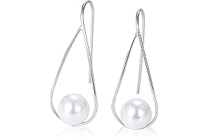 Stunning Silver Pearl Drop Earrings: A Timeless Accessory