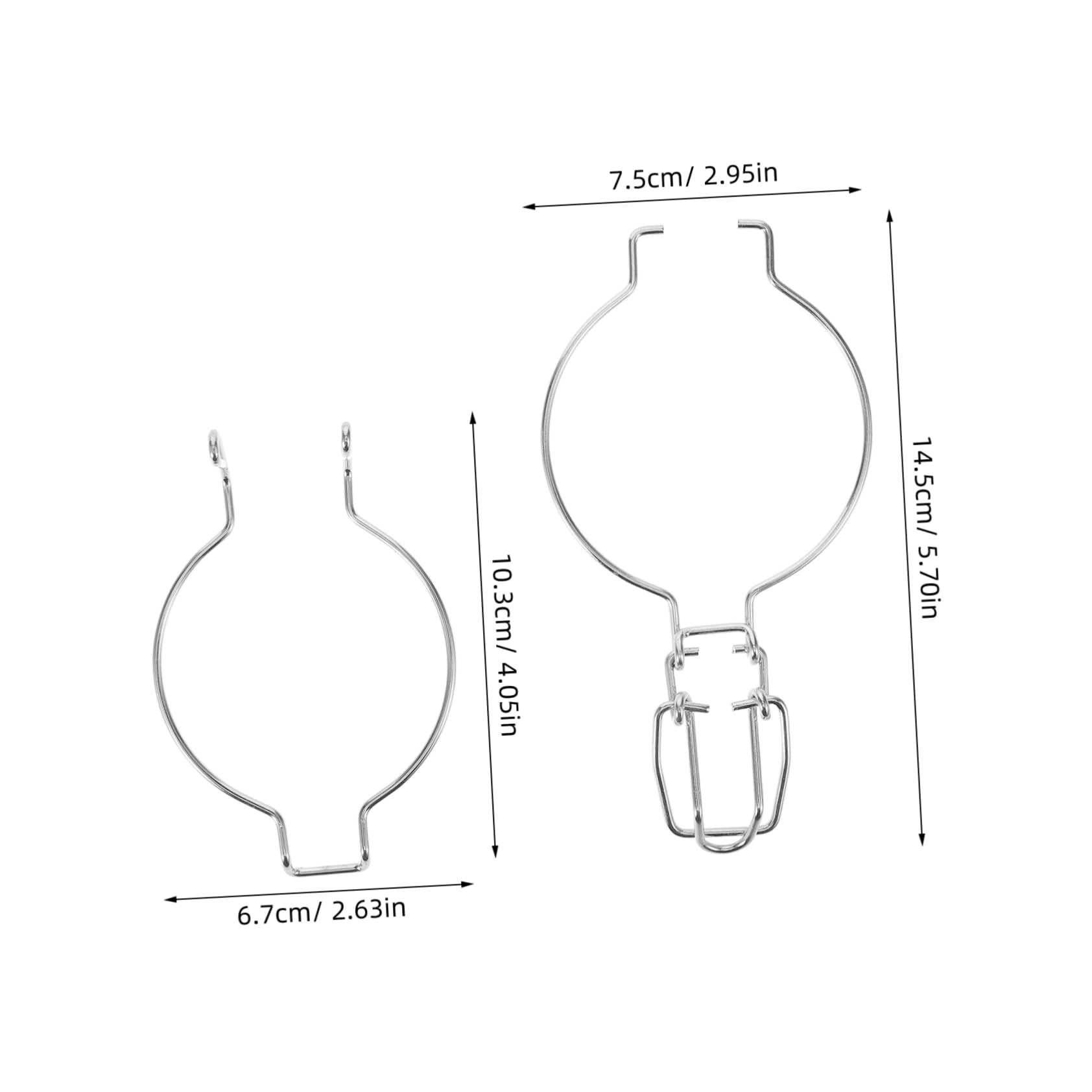Lot de 4 serrures à bascule en acier inoxydable avec trou pour cadenas Lot de 4 serrures à bascule en acier inoxydable avec trou pour cadenas