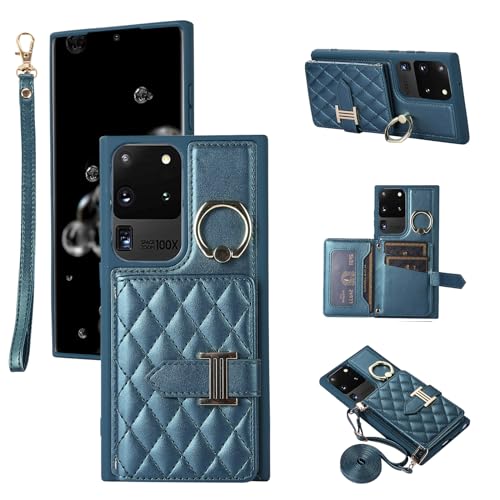 Housse Samsung S20 Ultra anti-chute avec sangle et anneau de maintien