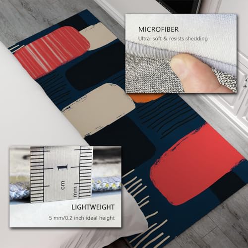 Tapis géométrique moderne multicolore pour un coin lecture cosy - 6