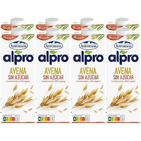Alpro Central Lechera Asturiana Bebida De Avena Sin Azúcar 8x1L Cover