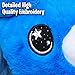Ontel Star Belly Dream Lites, Stuffed Animal Night Light, Cuddly Blue Puppy - Projects Glowing Stars & Shapes in 6 Gentle Colors, As Seen on TV
