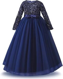 Girls Long Sleeve Royal Palace Lace Dance Princess Gothic Victorian Gowns Fancy Masquerade Dress Up for Party Wedding Pageant