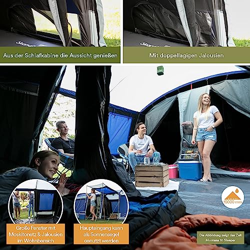 Test : tente Skandika Montana 8 personnes, polyvalence et confort