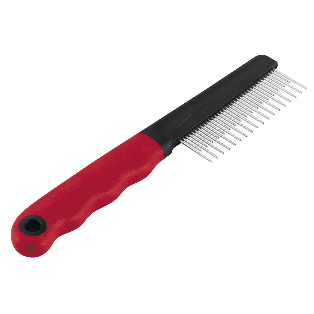 Ferplast Gro 5866 Çift Taraflı Çelik Tarak,18X3,5Cm, Red, Narrow Combined