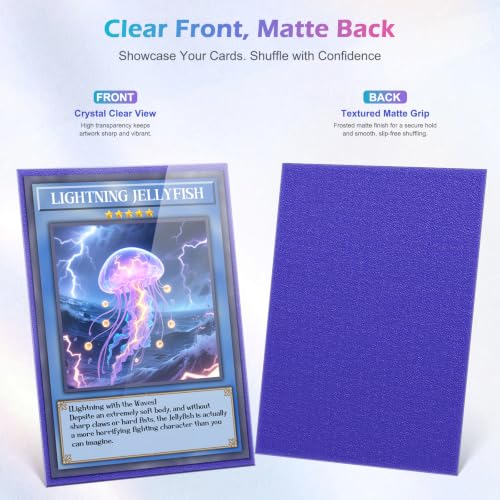 1000 Count Card Sleeves Toploaders for Trading Cards, 10 Colors Soft Baseball Card Sleeve for Standard Cards, Fit for MTG, Football Card, Sports Cards,Game Cards by Homthy - Used condition - Image 2
