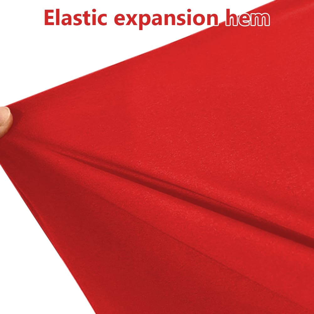 BHIEE Telo Coprimoto Elastico Traspirante per Interni per Scooter Vespa Motorino Motocicletta Motocross, 245 x 104 x 125 cm, Rosso