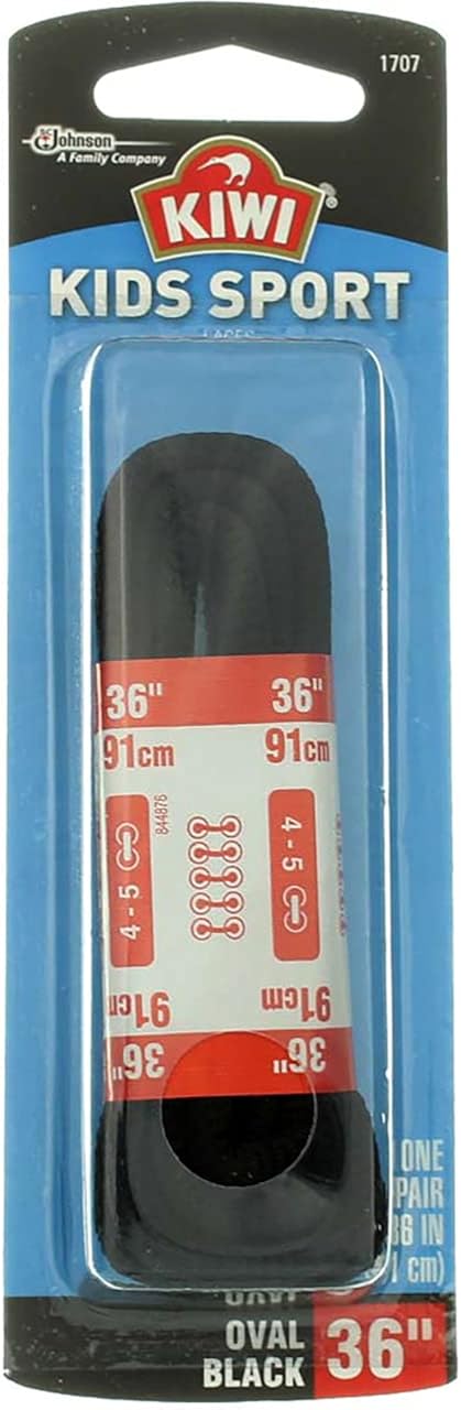 Kiwi Kid's 36 Inch Sport Laces - Black, Pack of 1 : Clothing, Shoes & Jewelry