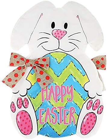 Fun-Here Easter Bunny Eggs Garden Flag Double Sided Home Garden Outdoor Decorative 12" x 18"