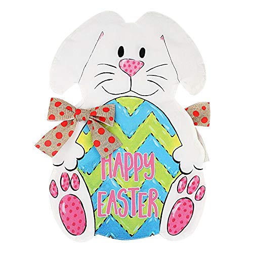 Fun-Here Easter Bunny Eggs Garden Flag Double Sided Home Garden Outdoor Decorative 12" X 18" #TOP4