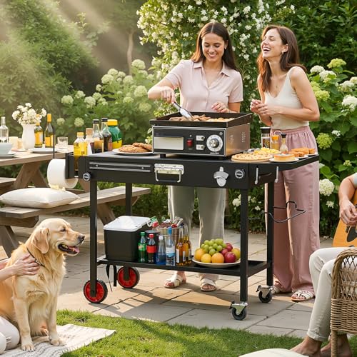 Table de gril pour Blackstone table pliable avec roues - 3