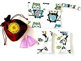 Luna Cup Period Starter Kit 6pcs Set- 1 Small 1 Large Menstrual Cup 1 Small Pouch 2 Cloth Pads for...