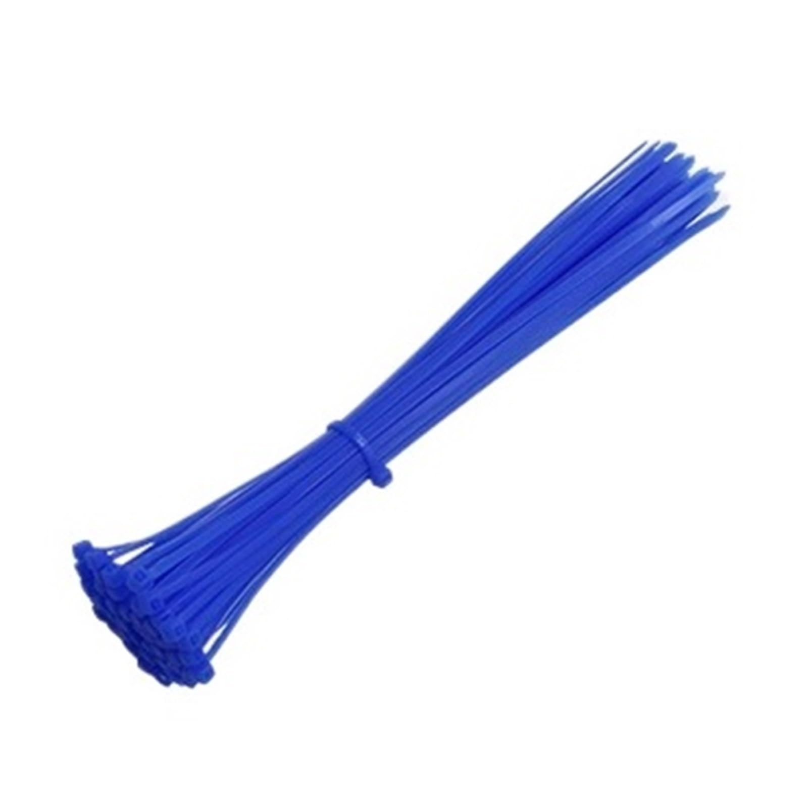 Eqqhjl Blue Nylon Cable Tie Buckle， Self-Locking Nylon Cable Ties 100 Pcs Multicolor 3X200 Mm(Blue)