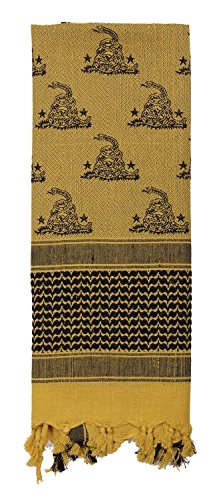 Rothco Gadsden Snake Shemagh Tactical Desert Scarf, Desert Sand