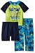The Children's Place Baby Girls' 3-Piece Pajama Set, Lime Splash 81702, 2T