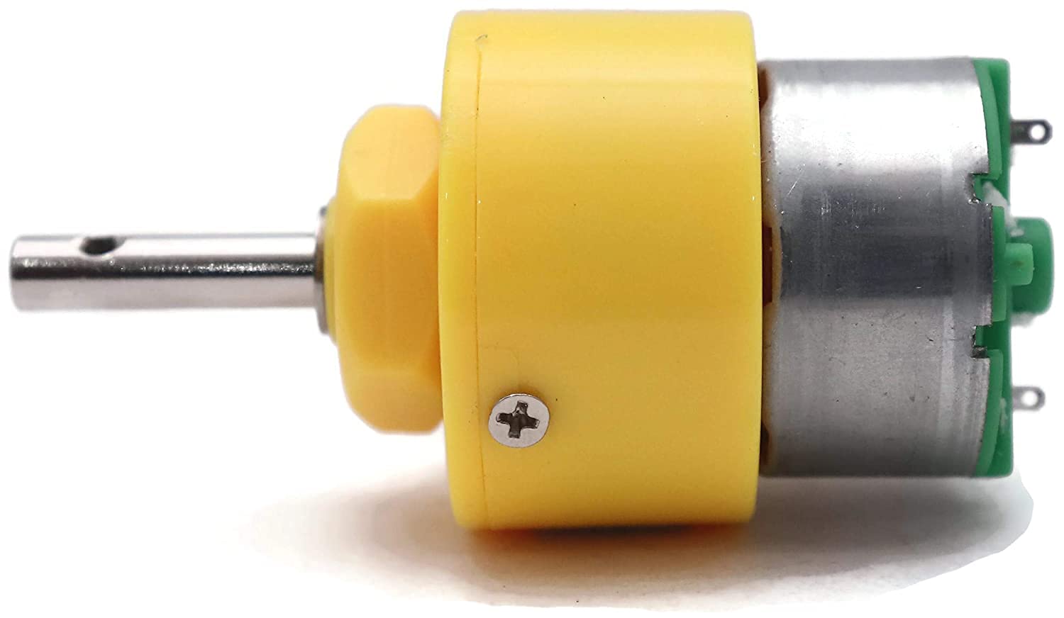 D&V 12V 200 RPM Geared DC Motor & Original Metal Gears (YELLOW)