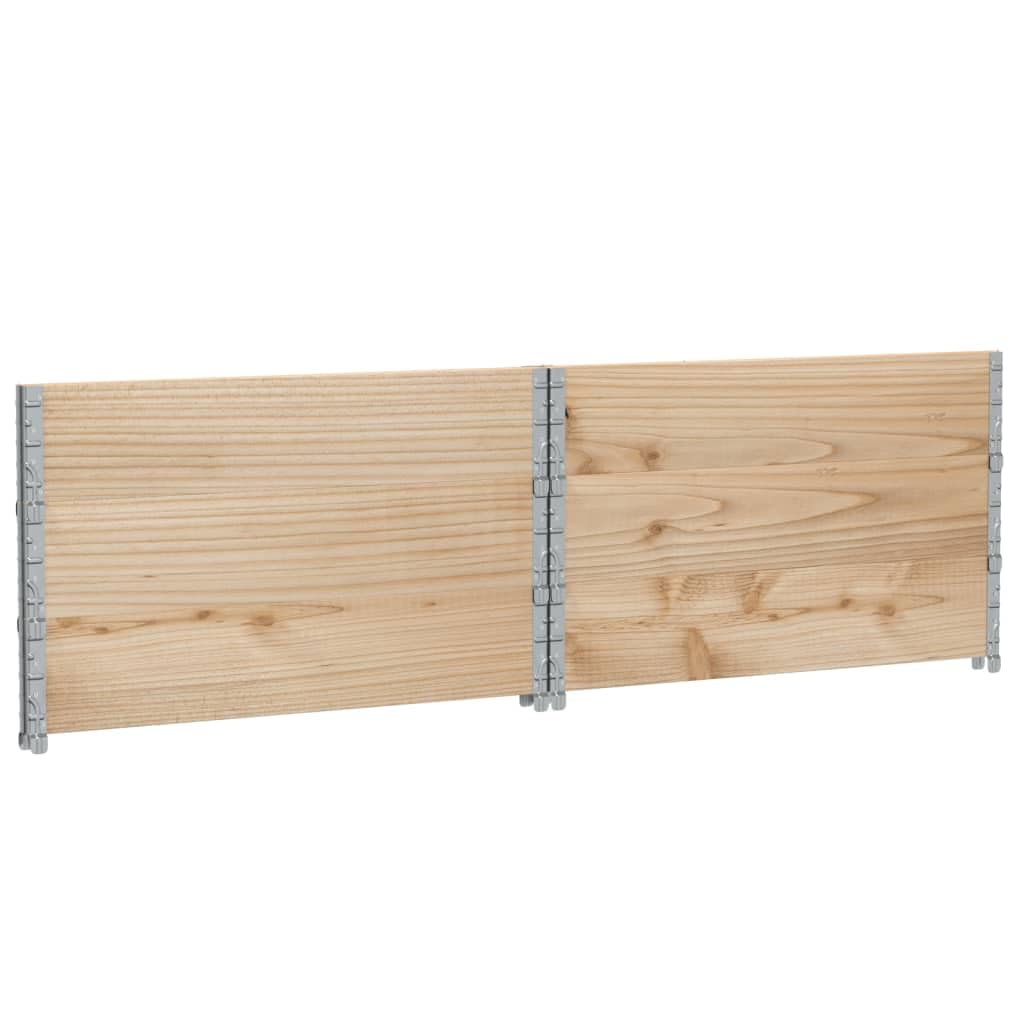Paretali per Pallet 3 pz 100x100 cm in Legno Massello di Pino, Commercio e Industria,Movimentazione di Materiali,Pianali di carico e Pallet, 27.37kg-3295374