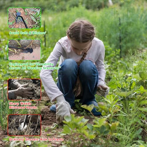 SEREVIGPUL Weed Puller Tool,Portable Garden Hand Tool for Weed Removal by SEREVIGPUL - Used condition - Image 2