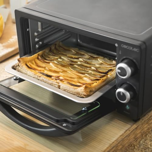 Cecotec Tischofen Bake&Toast 1090 Black, 10 L, 1000 W, 60-Minuten-Timer, Temperaturregelung bis zu 230ºC, Backblech, Grillrost und Zange mit Griff – Bild 4