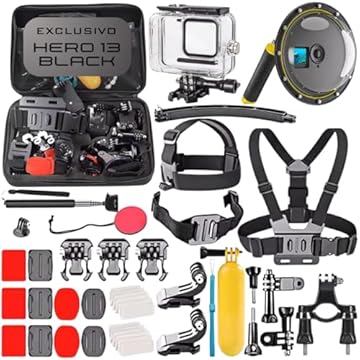 Kit Acessórios Completo Para GoPro Hero 13 Black – Caixa Estanque + Dome À Prova D’Água