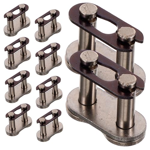 Unomor 10pcs Motorcycle Chain Buckle Sturdy Metal Chain Connecting Links for Quick Release