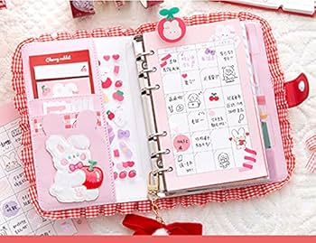 H❤︎K 6点同梱 Amazon.co.jp: R/K システム手帳 A7 メモ帳 バインダー 6穴 ポケット